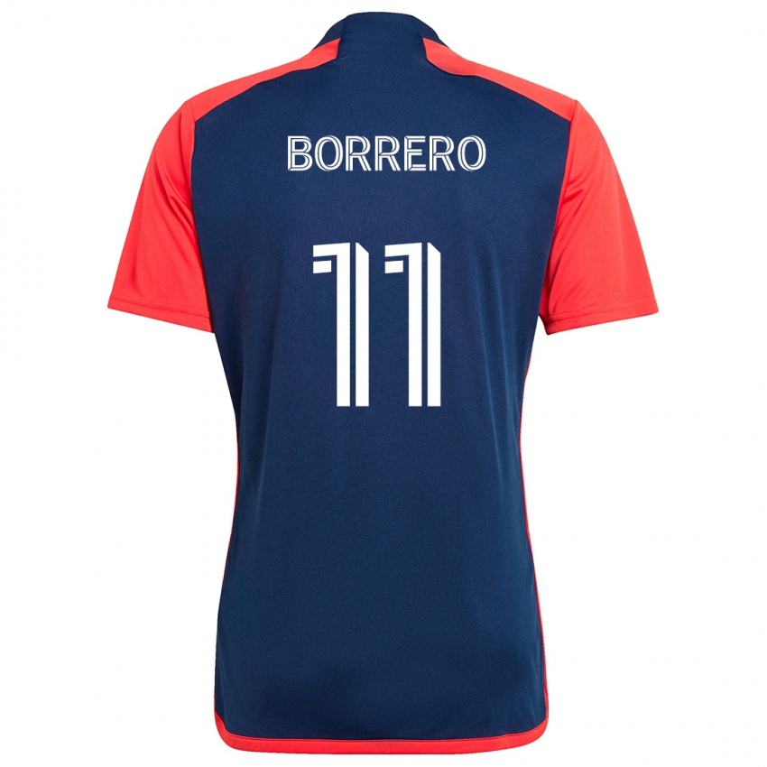 Kinderen Dylan Borrero #11 Blauw Rood Thuisshirt Thuistenue 2024/25 T-Shirt