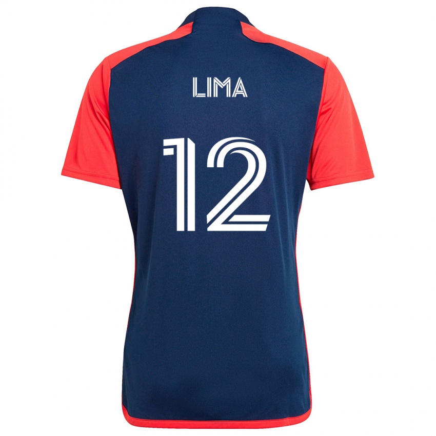 Kinderen Nick Lima #12 Blauw Rood Thuisshirt Thuistenue 2024/25 T-Shirt