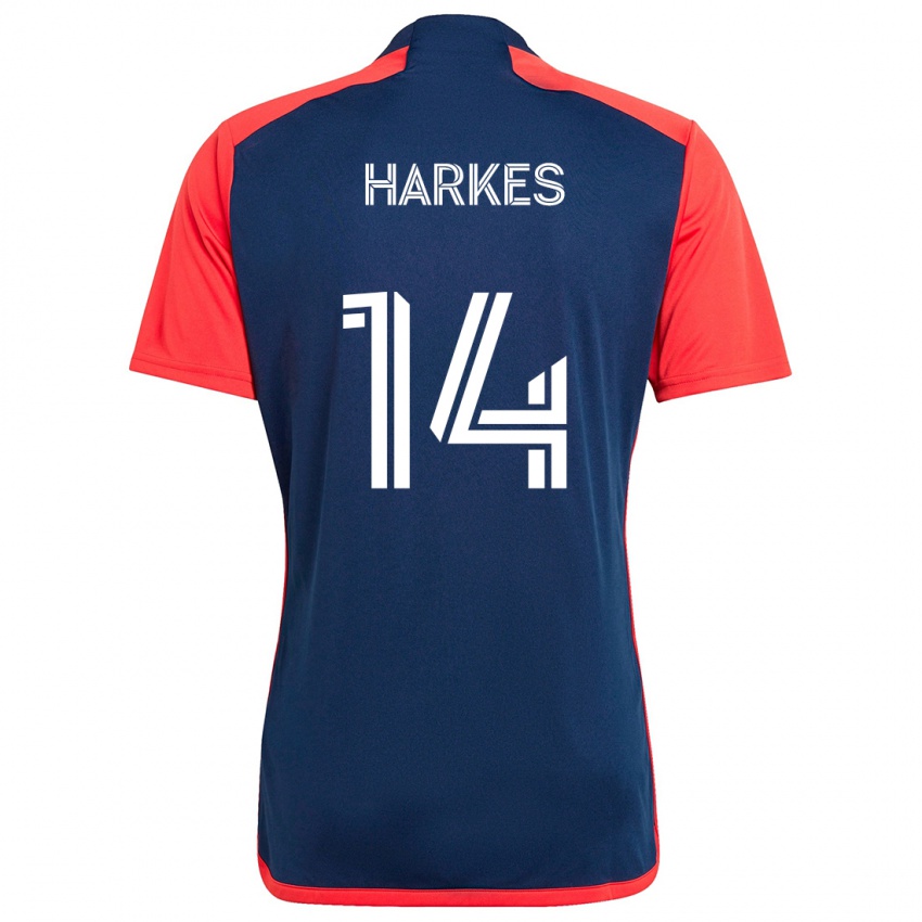 Kinderen Ian Harkes #14 Blauw Rood Thuisshirt Thuistenue 2024/25 T-Shirt