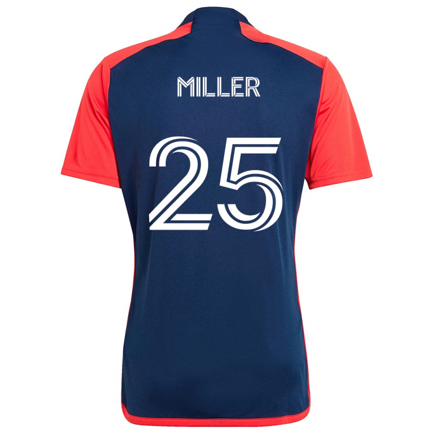 Kinderen Peyton Miller #25 Blauw Rood Thuisshirt Thuistenue 2024/25 T-Shirt