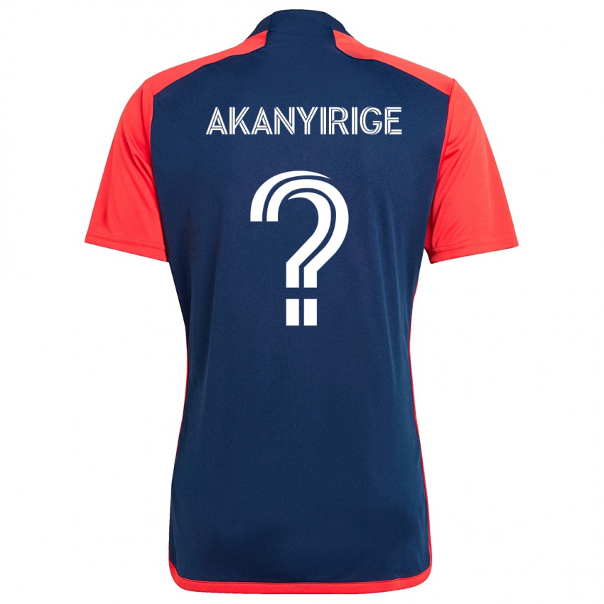 Kinderen Jacob Akanyirige #0 Blauw Rood Thuisshirt Thuistenue 2024/25 T-Shirt