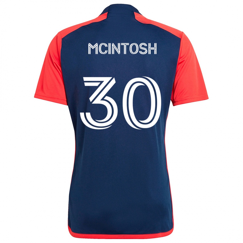 Kinderen Damario Mcintosh #30 Blauw Rood Thuisshirt Thuistenue 2024/25 T-Shirt