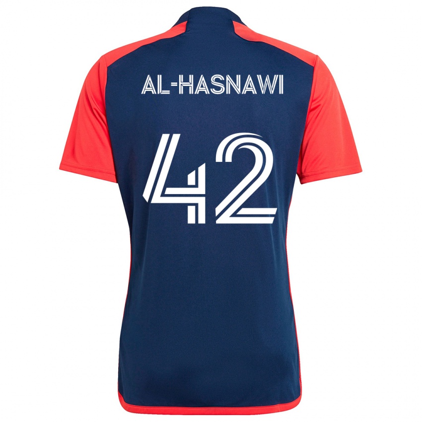 Kinderen Moshtaba Al-Hasnawi #42 Blauw Rood Thuisshirt Thuistenue 2024/25 T-Shirt