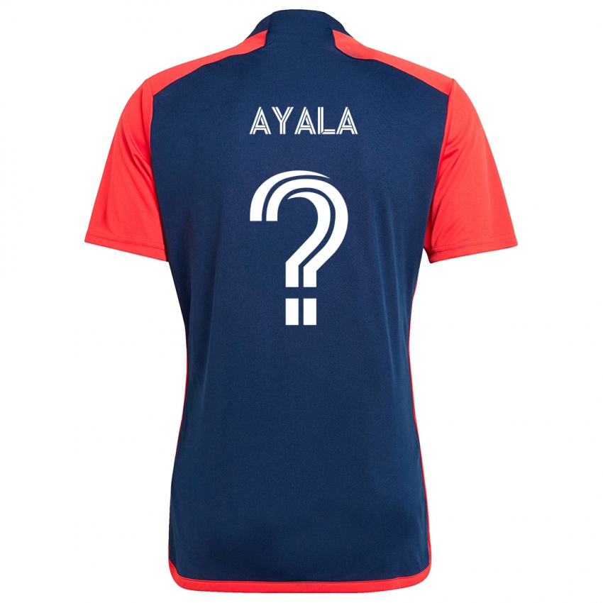 Kinderen Paolo Ayala #0 Blauw Rood Thuisshirt Thuistenue 2024/25 T-Shirt