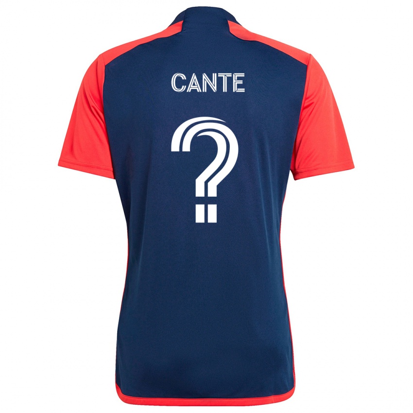 Kinderen Jonathan Cante #0 Blauw Rood Thuisshirt Thuistenue 2024/25 T-Shirt