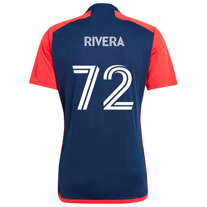 Kinderen Damián Rivera #72 Blauw Rood Thuisshirt Thuistenue 2024/25 T-Shirt