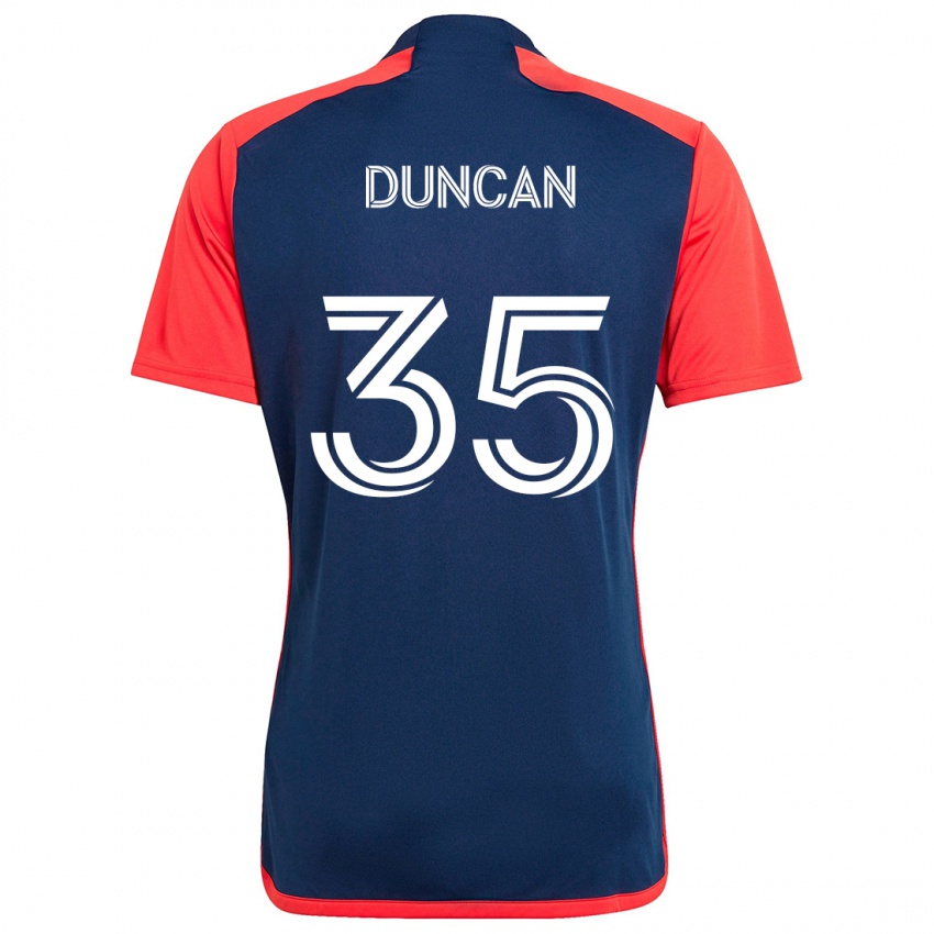 Kinderen Nakye Greenidge-Duncan #35 Blauw Rood Thuisshirt Thuistenue 2024/25 T-Shirt