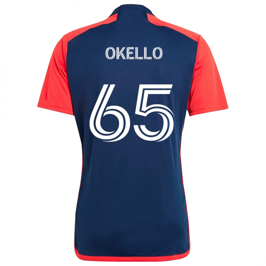 Kinderen Noble Okello #65 Blauw Rood Thuisshirt Thuistenue 2024/25 T-Shirt