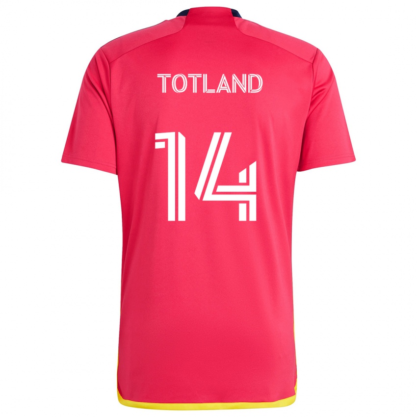 Kinderen Tomas Totland #14 Rood Blauw Thuisshirt Thuistenue 2024/25 T-Shirt