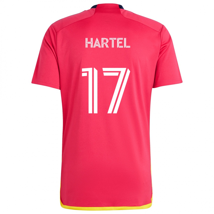 Kinderen Marcel Hartel #17 Rood Blauw Thuisshirt Thuistenue 2024/25 T-Shirt