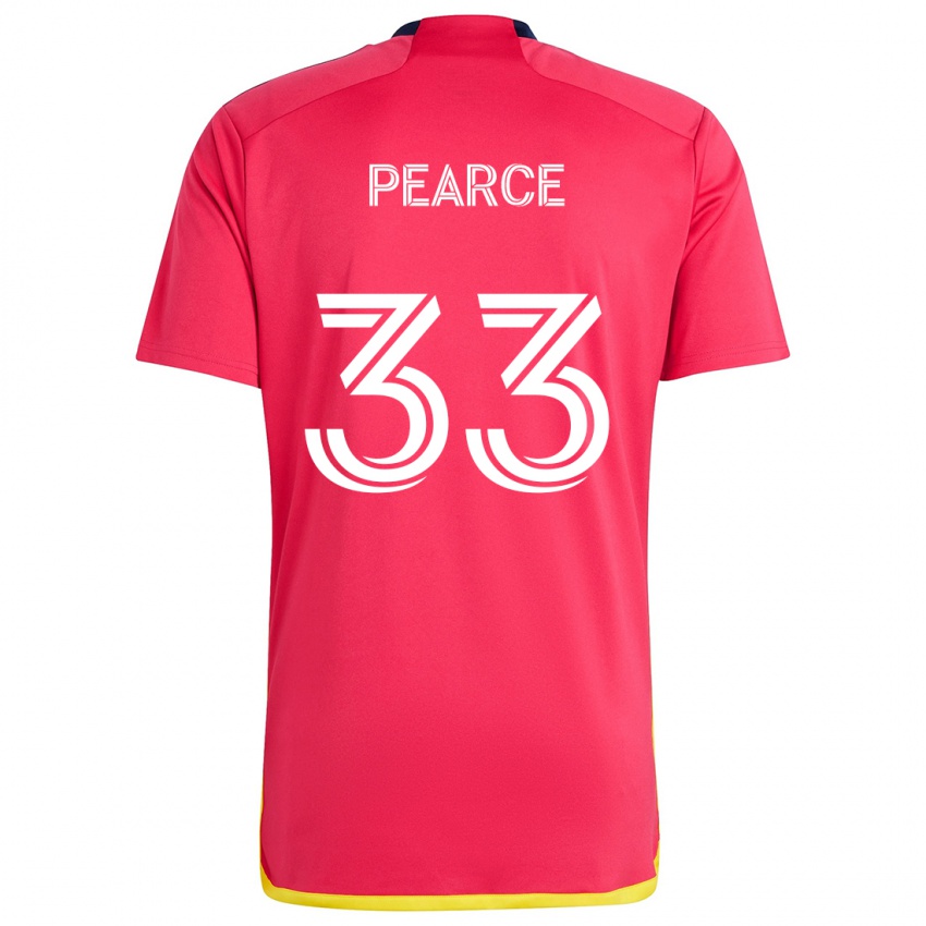 Kinderen Tyson Pearce #33 Rood Blauw Thuisshirt Thuistenue 2024/25 T-Shirt