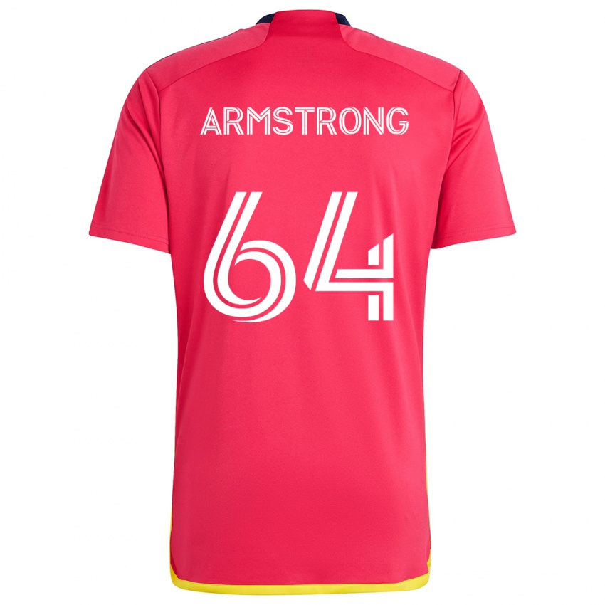 Kinderen Dida Armstrong #64 Rood Blauw Thuisshirt Thuistenue 2024/25 T-Shirt