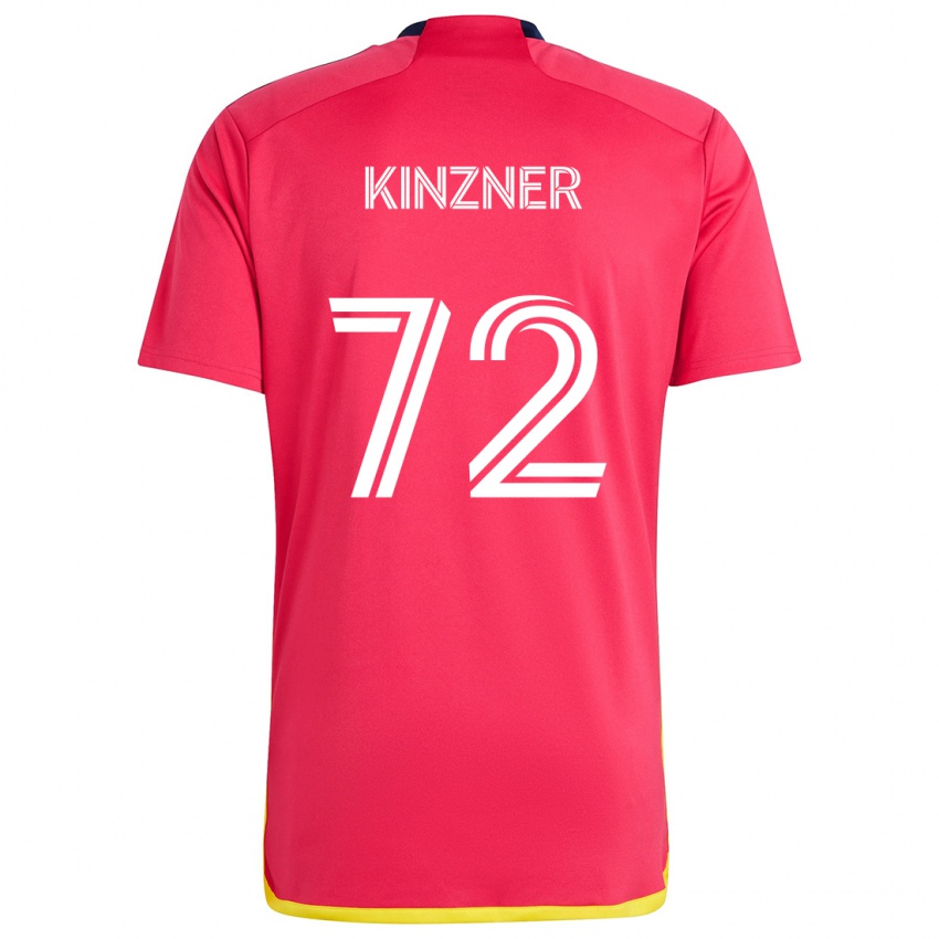 Kinderen Eric Kinzner #72 Rood Blauw Thuisshirt Thuistenue 2024/25 T-Shirt