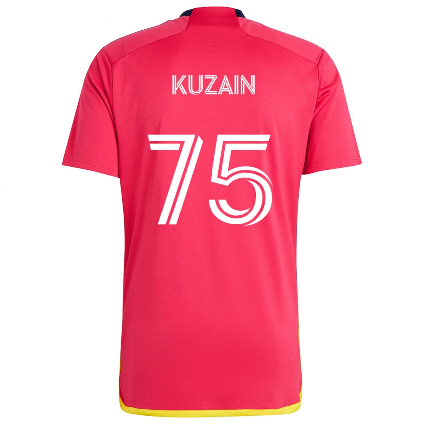 Kinderen Wan Kuzain #75 Rood Blauw Thuisshirt Thuistenue 2024/25 T-Shirt