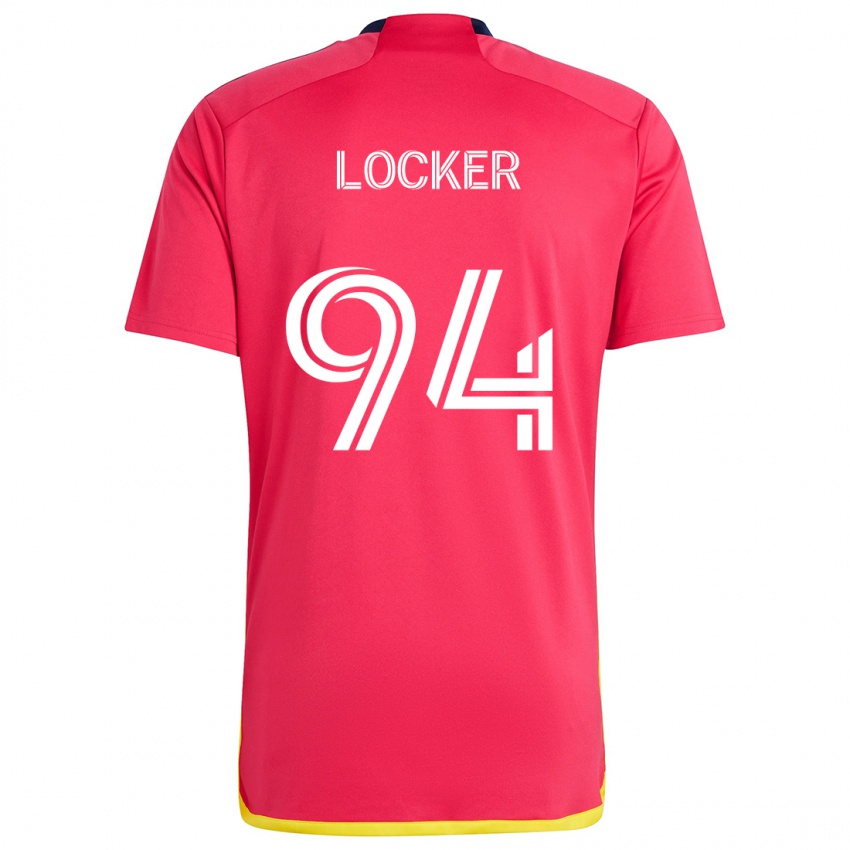 Kinderen Carson Locker #94 Rood Blauw Thuisshirt Thuistenue 2024/25 T-Shirt