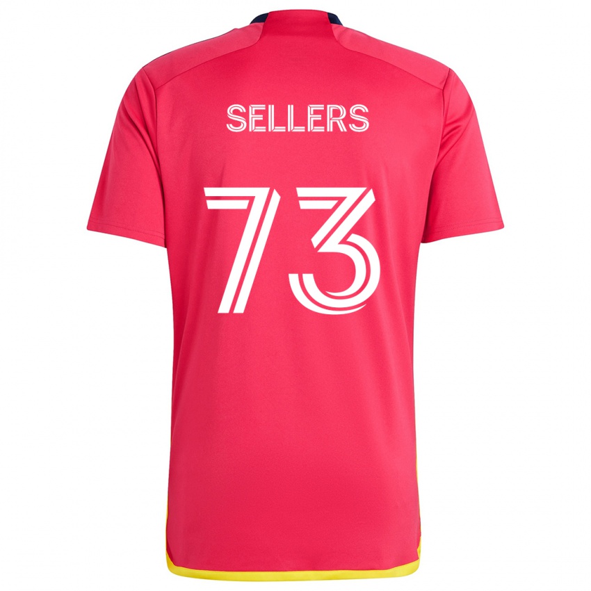 Kinderen Braydon Sellers #73 Rood Blauw Thuisshirt Thuistenue 2024/25 T-Shirt