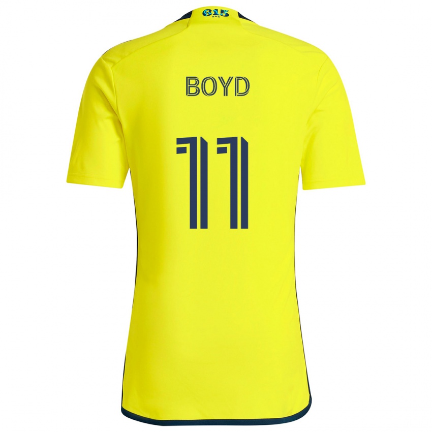 Kinderen Tyler Boyd #11 Geel Blauw Thuisshirt Thuistenue 2024/25 T-Shirt