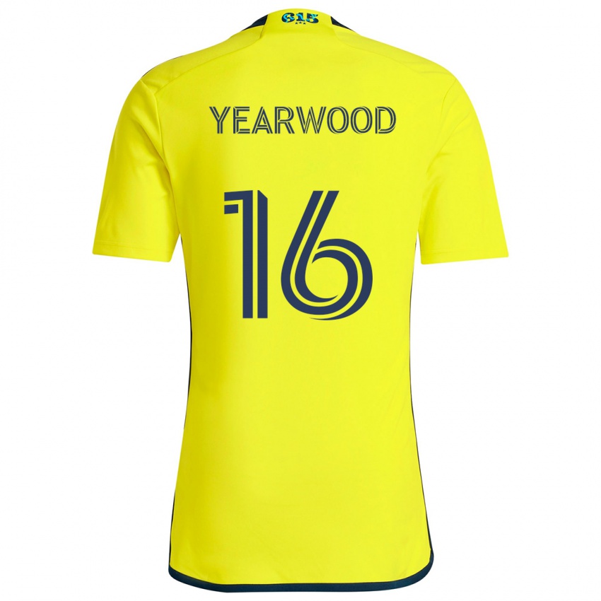 Kinderen Dru Yearwood #16 Geel Blauw Thuisshirt Thuistenue 2024/25 T-Shirt