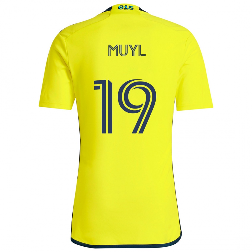 Kinderen Alex Muyl #19 Geel Blauw Thuisshirt Thuistenue 2024/25 T-Shirt