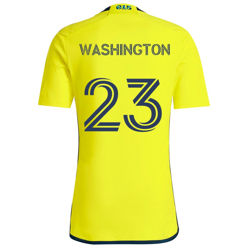 Kinderen Taylor Washington #23 Geel Blauw Thuisshirt Thuistenue 2024/25 T-Shirt