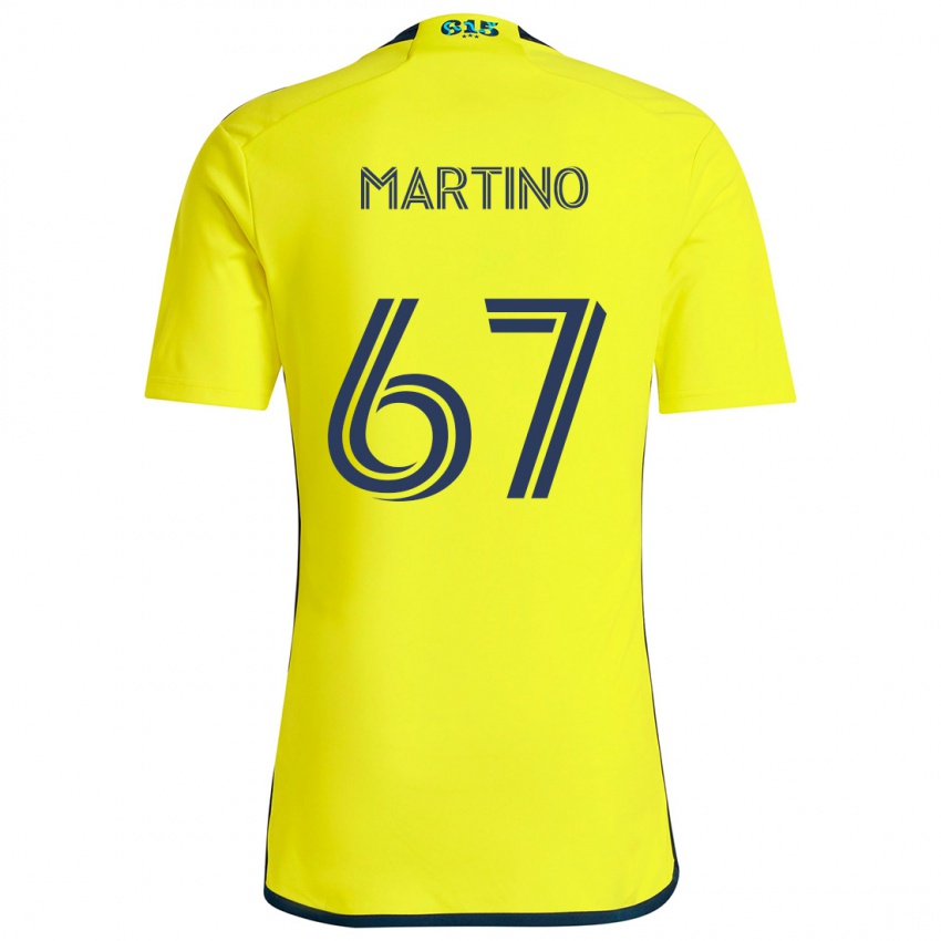 Kinderen Ben Martino #67 Geel Blauw Thuisshirt Thuistenue 2024/25 T-Shirt