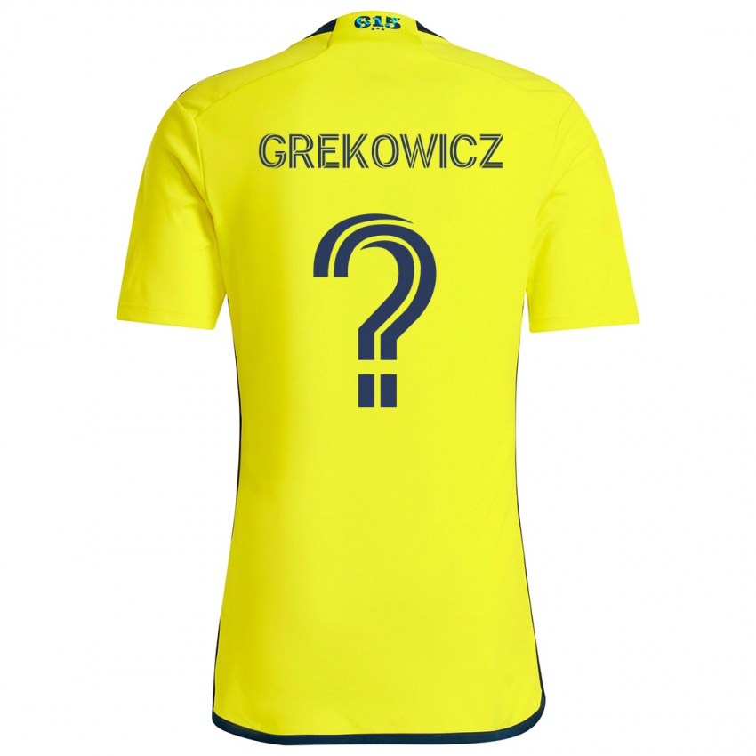 Kinderen Jacob Grekowicz #0 Geel Blauw Thuisshirt Thuistenue 2024/25 T-Shirt