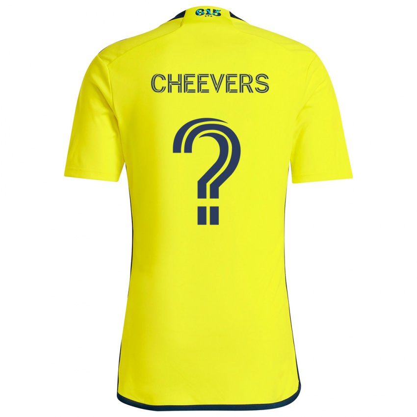 Kinderen Scott Cheevers #0 Geel Blauw Thuisshirt Thuistenue 2024/25 T-Shirt