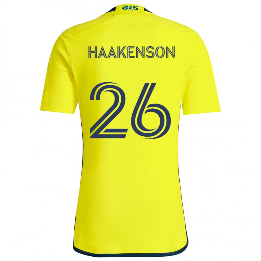 Kinderen Luke Haakenson #26 Geel Blauw Thuisshirt Thuistenue 2024/25 T-Shirt