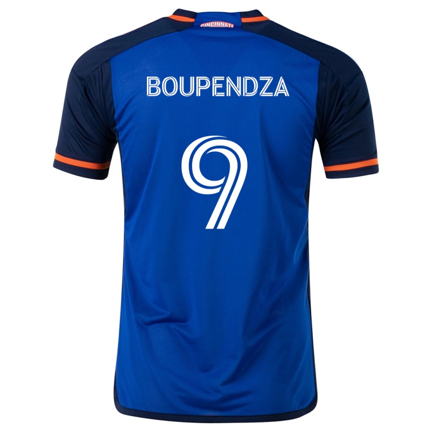 Kinderen Aaron Boupendza #9 Blauw Wit Thuisshirt Thuistenue 2024/25 T-Shirt