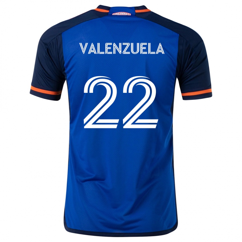 Kinderen Gerardo Valenzuela #22 Blauw Wit Thuisshirt Thuistenue 2024/25 T-Shirt