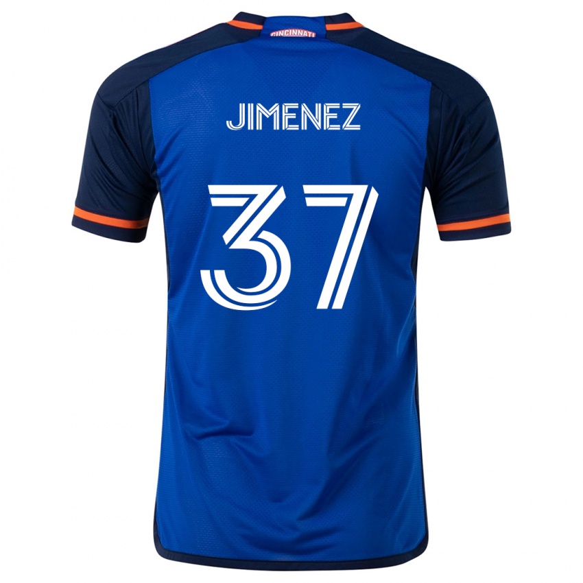 Kinderen Stiven Jimenez #37 Blauw Wit Thuisshirt Thuistenue 2024/25 T-Shirt