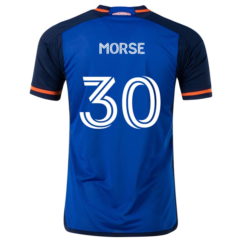 Kinderen Hunter Morse #30 Blauw Wit Thuisshirt Thuistenue 2024/25 T-Shirt