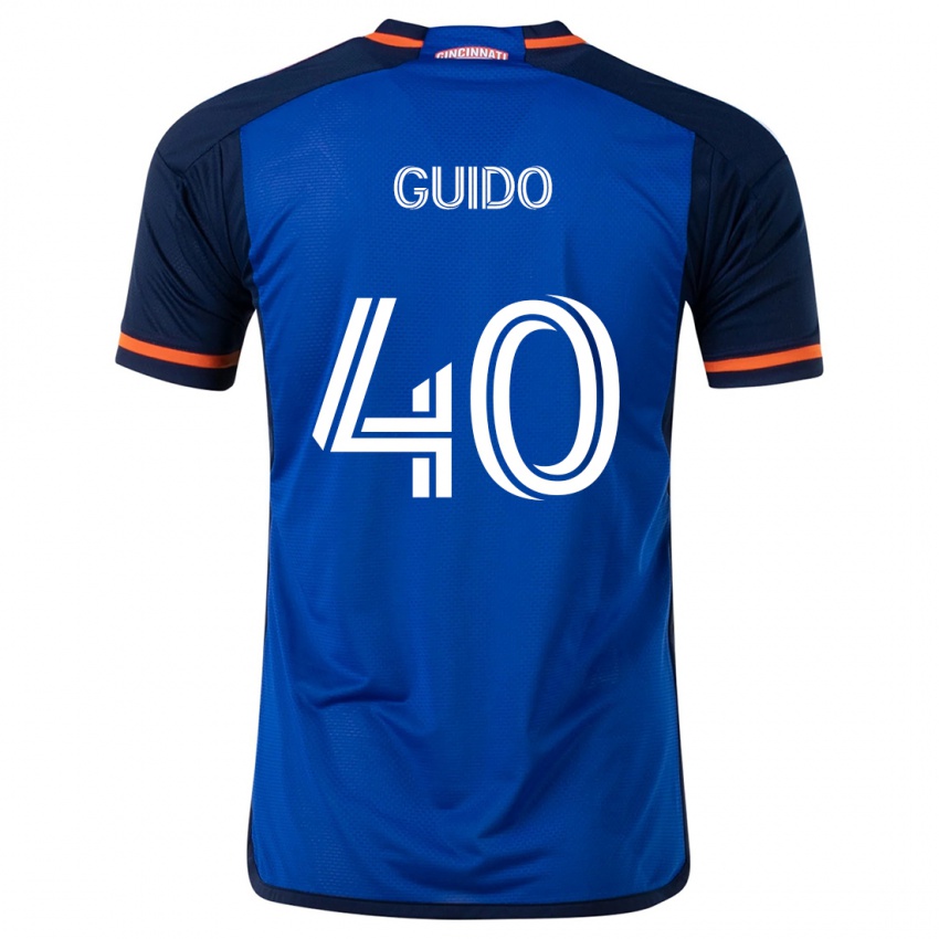 Kinderen Alejandro Guido #40 Blauw Wit Thuisshirt Thuistenue 2024/25 T-Shirt