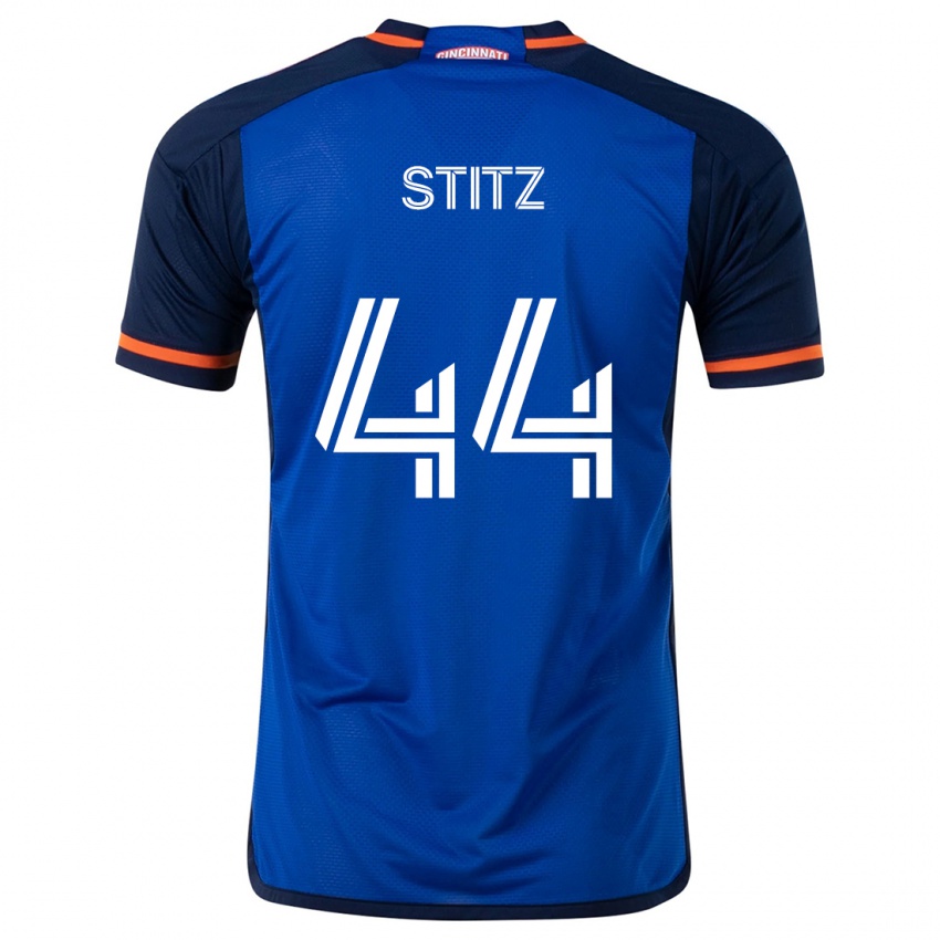 Kinderen Ben Stitz #44 Blauw Wit Thuisshirt Thuistenue 2024/25 T-Shirt