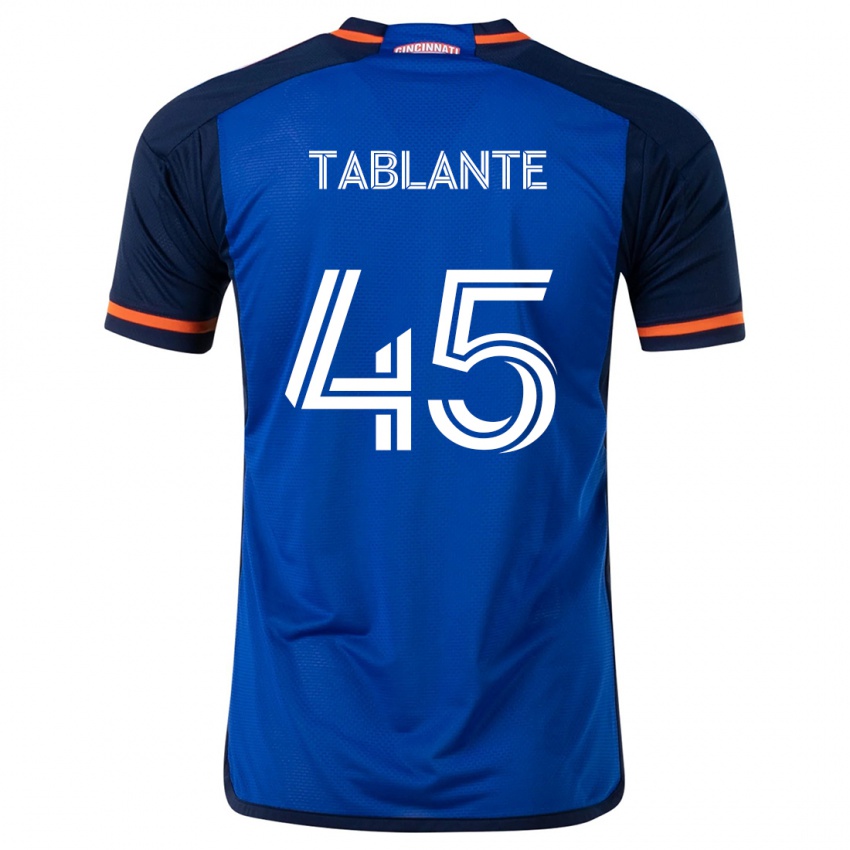 Kinderen Moises Tablante #45 Blauw Wit Thuisshirt Thuistenue 2024/25 T-Shirt