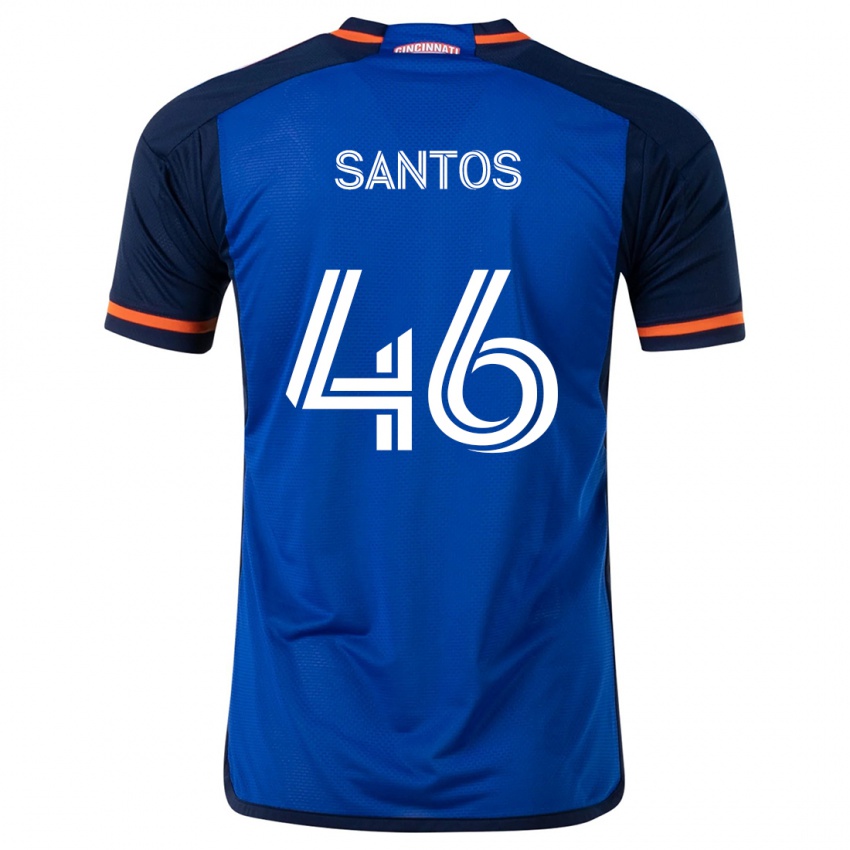 Kinderen Guilherme Santos #46 Blauw Wit Thuisshirt Thuistenue 2024/25 T-Shirt