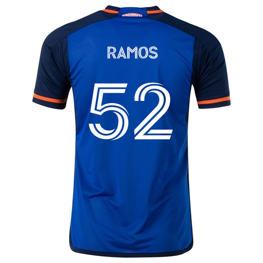 Kinderen Yair Ramos #52 Blauw Wit Thuisshirt Thuistenue 2024/25 T-Shirt