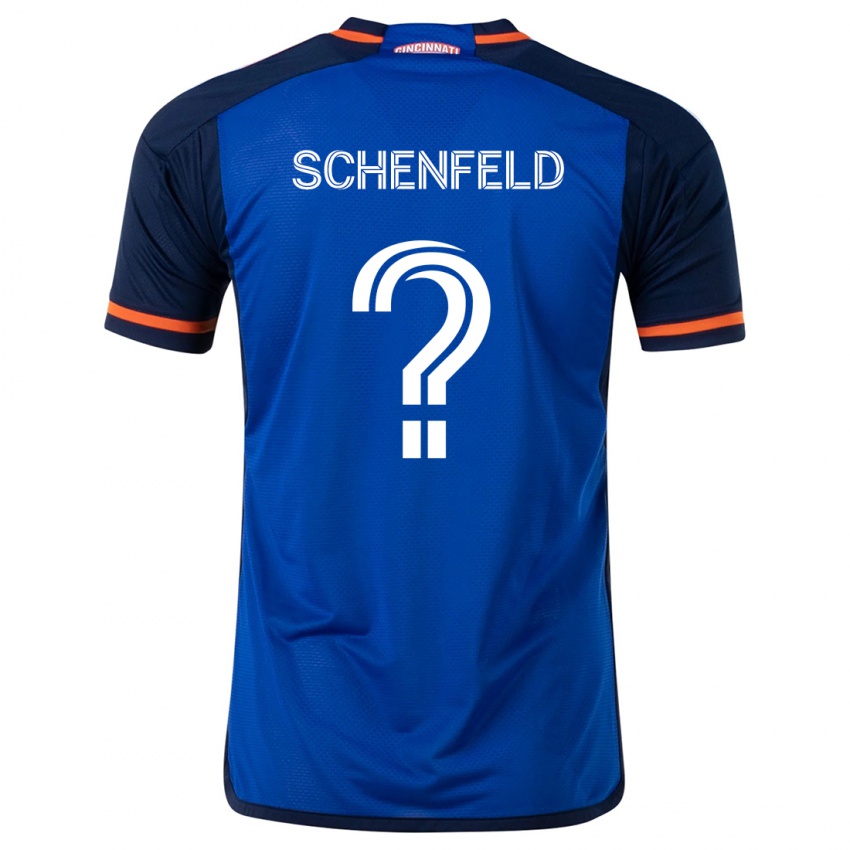 Kinderen Matthew Schenfeld #0 Blauw Wit Thuisshirt Thuistenue 2024/25 T-Shirt