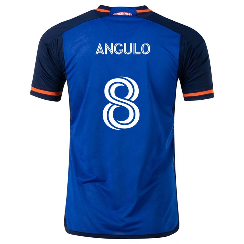 Kinderen Marco Angulo #8 Blauw Wit Thuisshirt Thuistenue 2024/25 T-Shirt