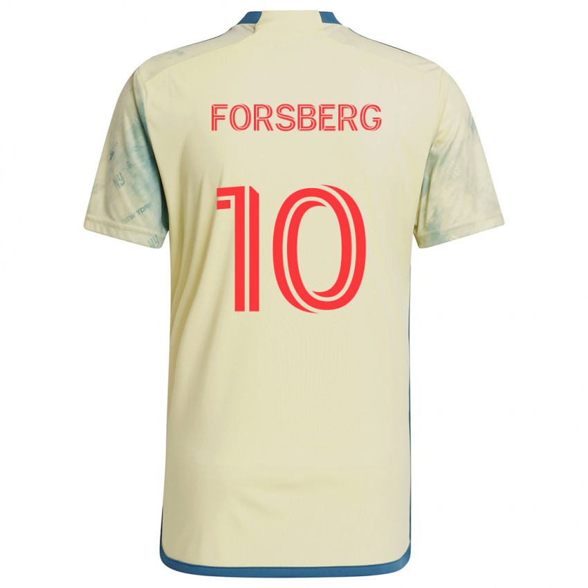 Kinderen Emil Forsberg #10 Geel Rood Blauw Thuisshirt Thuistenue 2024/25 T-Shirt