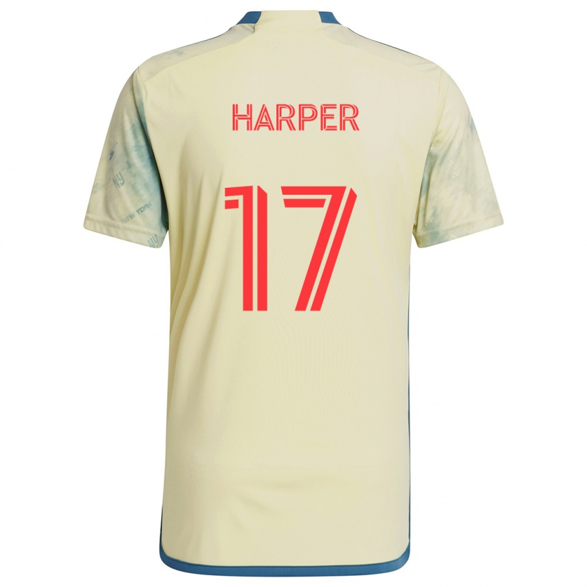 Kinderen Cameron Harper #17 Geel Rood Blauw Thuisshirt Thuistenue 2024/25 T-Shirt