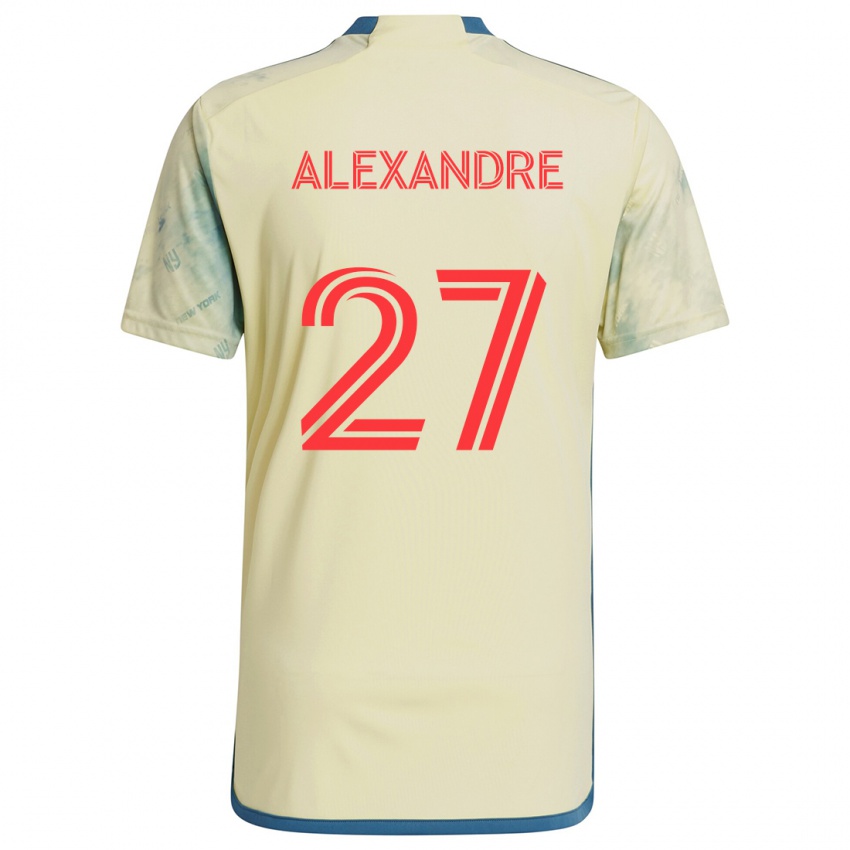 Kinderen Davi Alexandre #27 Geel Rood Blauw Thuisshirt Thuistenue 2024/25 T-Shirt