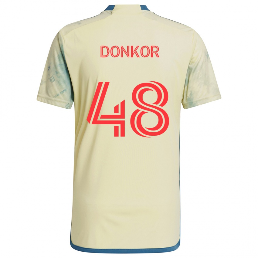 Kinderen Ronald Donkor #48 Geel Rood Blauw Thuisshirt Thuistenue 2024/25 T-Shirt