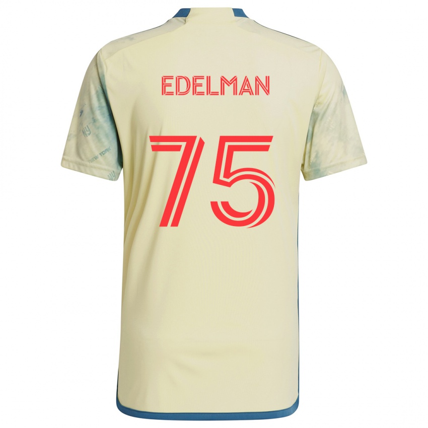 Kinderen Daniel Edelman #75 Geel Rood Blauw Thuisshirt Thuistenue 2024/25 T-Shirt