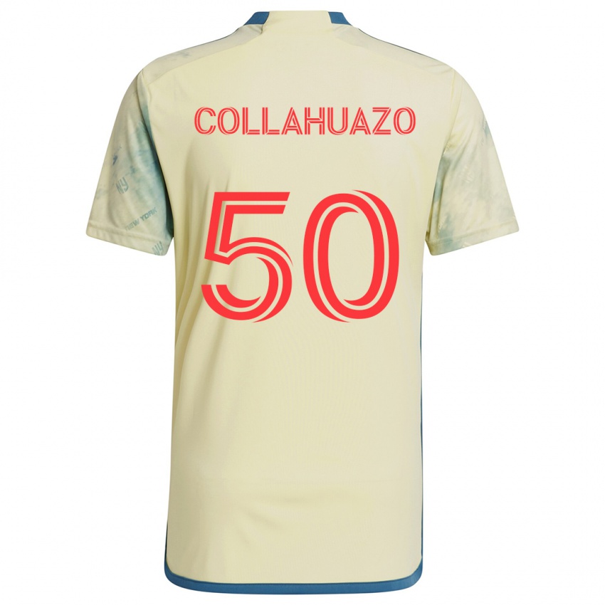 Kinderen Jair Collahuazo #50 Geel Rood Blauw Thuisshirt Thuistenue 2024/25 T-Shirt