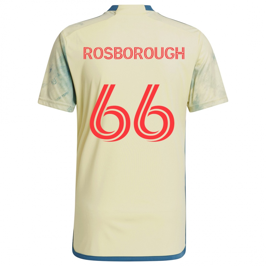 Kinderen Tanner Rosborough #66 Geel Rood Blauw Thuisshirt Thuistenue 2024/25 T-Shirt