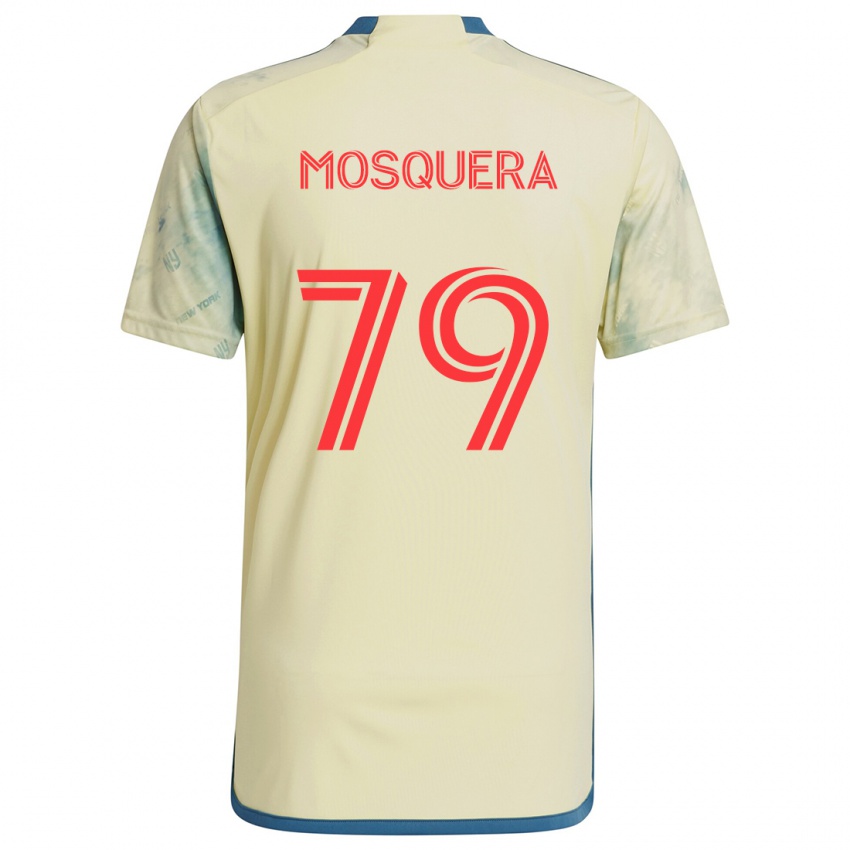 Kinderen Rafael Mosquera #79 Geel Rood Blauw Thuisshirt Thuistenue 2024/25 T-Shirt