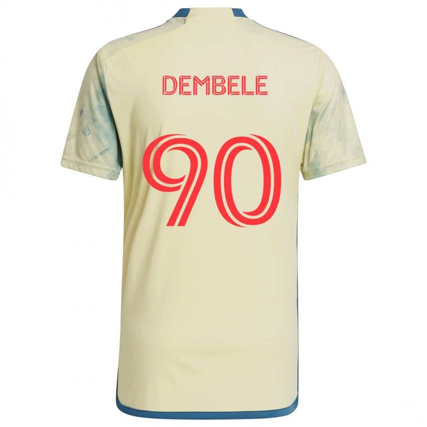 Kinderen Malick Dembele #90 Geel Rood Blauw Thuisshirt Thuistenue 2024/25 T-Shirt