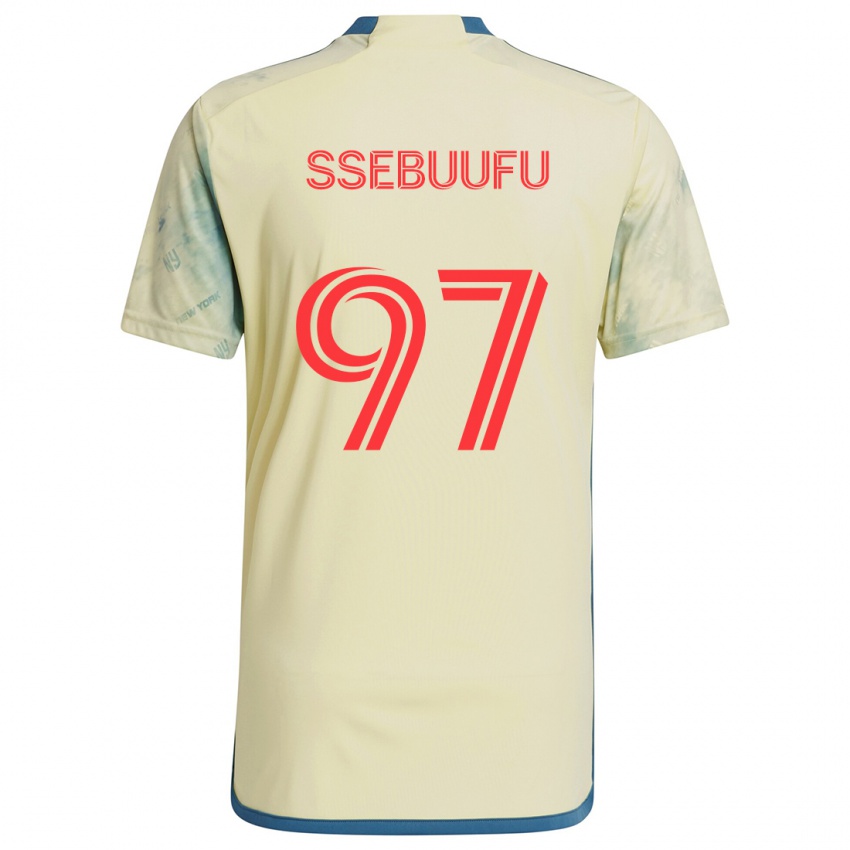 Kinderen Frank Ssebuufu #97 Geel Rood Blauw Thuisshirt Thuistenue 2024/25 T-Shirt