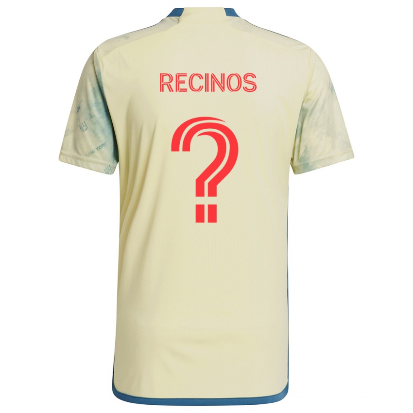 Kinderen Arian Recinos #0 Geel Rood Blauw Thuisshirt Thuistenue 2024/25 T-Shirt